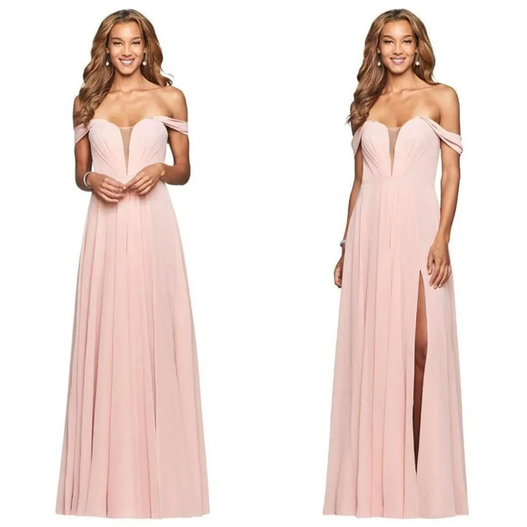 Faviana Dresses & Skirts - NWT Faviana Dusty Pink Greek Goddess Formal Gown $298